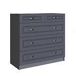 Спальня Апполия Комод с 5 ящиками (фасад) лунный кратер