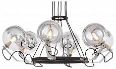 Подвесная люстра LUMINA DECO MARSEO LDP 9110-6 BK+CHR, фото 1