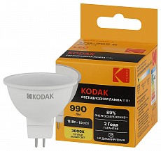 Лампа светодиодная Kodak  GU5.3 11Вт 3000K LED KODAK MR16-11W-830-GU5.3 K, фото 1
