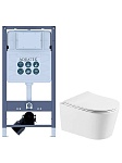 SET AQUATEK ОБЕРОН T INSP-01 (рама AQUATEK INSP-0000001+унитаз ОБЕРОН AQ1365T-00, тонкое сиденье sc)