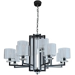 Подвесная люстра Newport АЛЕКСАНДРА 4408+4/C black+gold