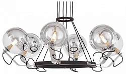Подвесная люстра LUMINA DECO MARSEO LDP 9110-6 BK+CHR, фото 2
