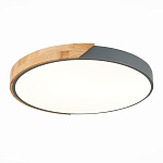 SLE200972-01 Светильник потолочный Серый, Светлое дерево/Белый LED 1*45W 3000K/4000K/6000K ФЕСТА, фото 1