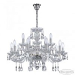 Подвесная люстра Bohemia Ivele Crystal 117 117/10+5/240 Ni, фото 1