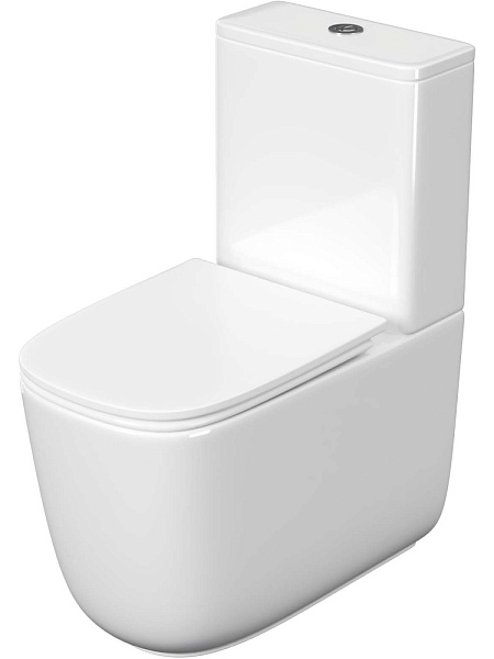AQ4451-00 Унитаз напольный, безободковый, система смыва торнадо, Aquatek Optima Plus Square 620x355x790