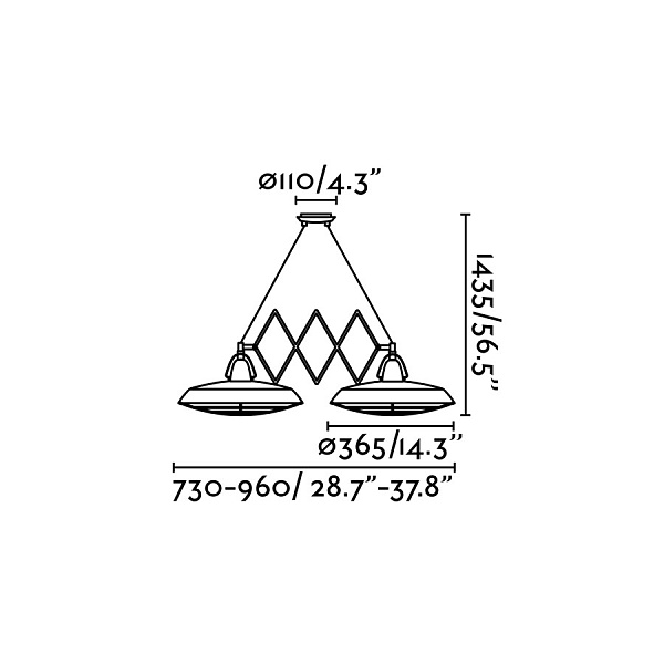 Подвесной светильник Plec 2L, фото 3