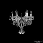 Настольная лампа декоративная Bohemia Ivele Crystal 1403 1403L/6/141-39 Ni, фото 1