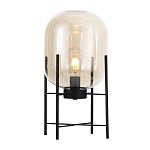 SL1050.505.01 Прикроватная лампа ST-Luce Черный/Коньячный E27 1*40W (из 2-х коробок) БУРАСКА