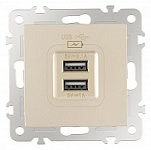 Розетка USB, без рамки Arte Milano am-206 206.46-1.shampan