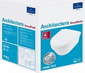 4694 HR01 ARCHITECTURA Комбипак (4694R001 Унитаз 370х530, подвесной, DirectFlush + 98M9C101 Сиденье для унитаза, Quick Release, SoftClosing), фото 3