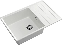 GRANFEST Мойка композит LEVEL, GF-LV-760L, чаш+кр 760*500, иней, фото 2