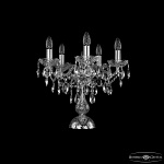 Настольная лампа декоративная Bohemia Ivele Crystal 1415 1415L/5/141-39 Ni, фото 2
