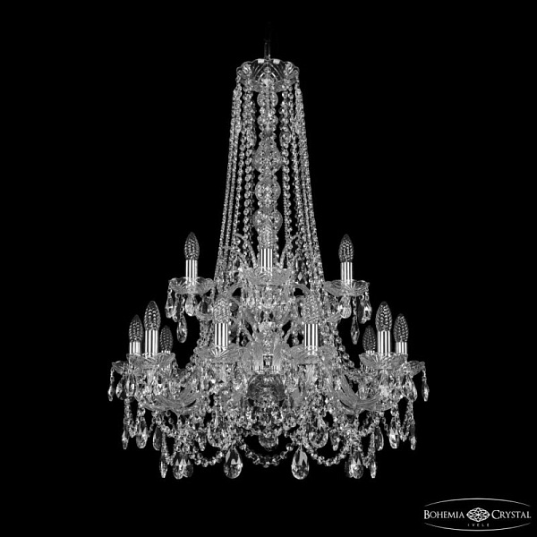 Подвесная люстра Bohemia Ivele Crystal 1411 1411/10+5/240/h-94 2d Ni, фото 2