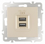 Розетка USB, без рамки Arte Milano am-206 206.46-1.shampan, фото 2