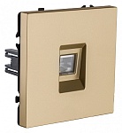 Розетка телефонная RJ-11 со штрокой, без рамки Kollinger Eclipse EC-019GD, фото 2