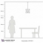 Люстра на штанге LUMINA DECO Waldorf LDP 1140-4 BK+MD, фото 4