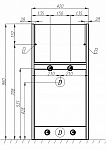 1A2360K0LH010 Набор: 1A236001LH010 Тумба-умывальник Лондри 40/ 1A72223KLH010 Раковина Лондри 105 правая, бел., фото 3