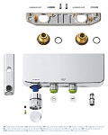 34718000 Grohtherm SmartControl Термостатический смеситель для ванны, настенный монтаж, хром, фото 3