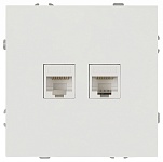 Розетка двойная Ethernet RJ-45 без рамки Эра Galaxy 15-3108-01, фото 1