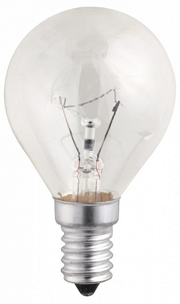 Лампа накаливания Jazzway  E14 60Вт 2700K P45 240V 60W E14 clear