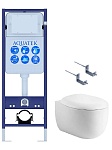 SET AQUATEK АЛЬТАИР INS17 (рама AQUATEK INS-0000017 +крепление KKI-0000002 +унитаз AQ1980-00 +тонкое сиденье плавного закрывания)