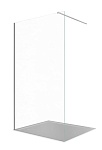 AQ.WI.080.1CH Душевая перегородка Walk in с держателем 800x2000 профиль хром, стекло прозрачное 8мм