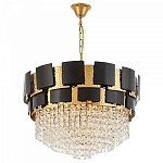 Подвесная люстра LUMINA DECO MOLINA LDP 7045-600 BK+GD, фото 3