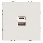Розетка 2хUSB type A и C без рамки Stekker Эмили 49905
