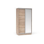 Шкаф-купе Тетрис 120/220 (1 дверь, 1 зеркало), Дуб сонома