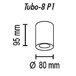Накладной светильник TopDecor Tubo8 Tubo8 P1 20, фото 3
