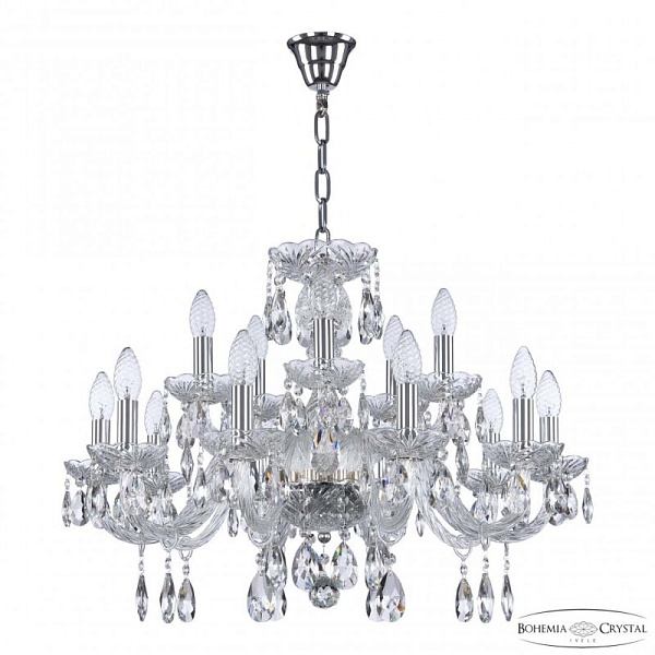 Подвесная люстра Bohemia Ivele Crystal 117 117/10+5/240 Ni, фото 2