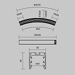Профиль Led Strip ALM-3535R-B-D-45°-1.5M, фото 2