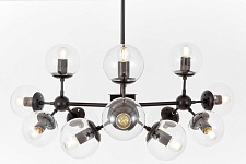 Люстра на штанге LUMINA DECO Zodiak LDP 160-12 BK+PR, фото 4