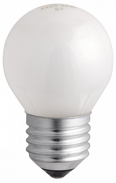 Лампа накаливания Jazzway  E27 40Вт 2700K P45 240V 40W E27 frosted