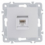 Розетка Ethernet RJ-45 без рамки Arte Milano am-206 206.45-1.silver, фото 1