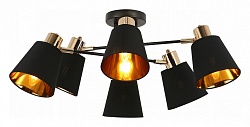 Люстра на штанге ILLUMICO Abelie IL6116-6COU-79 BK GD Abelie, фото 2