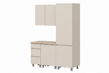Модульная кухня "Рица" (со столешницей, сонома). Композиция 8, фото 3