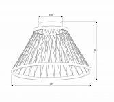Накладной светильник Eurosvet Cesta 40019/1 LED коричневый, фото 4