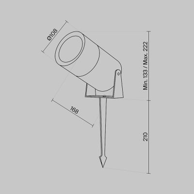 Ландшафтный светильник Outdoor O050FL-L15GF3K, фото 17
