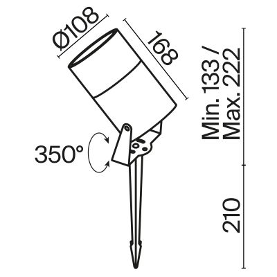 Ландшафтный светильник Outdoor O050FL-L15GF3K, фото 10